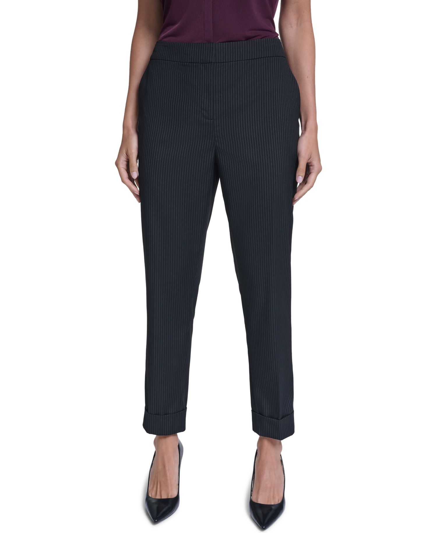 Women's Rolled-Cuff Straight-Leg Pants