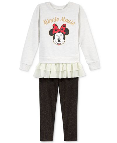 Disney® Minnie Mouse 2-Pc. Tunic & Leggings Set, Toddler & Little Girls (2T-6X)
