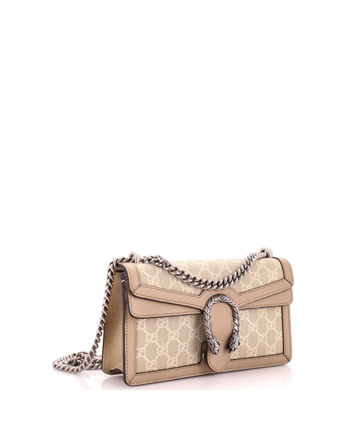 Pre-Owned Gucci Small Dionysus Bag Gg Coated Canvas with Leather