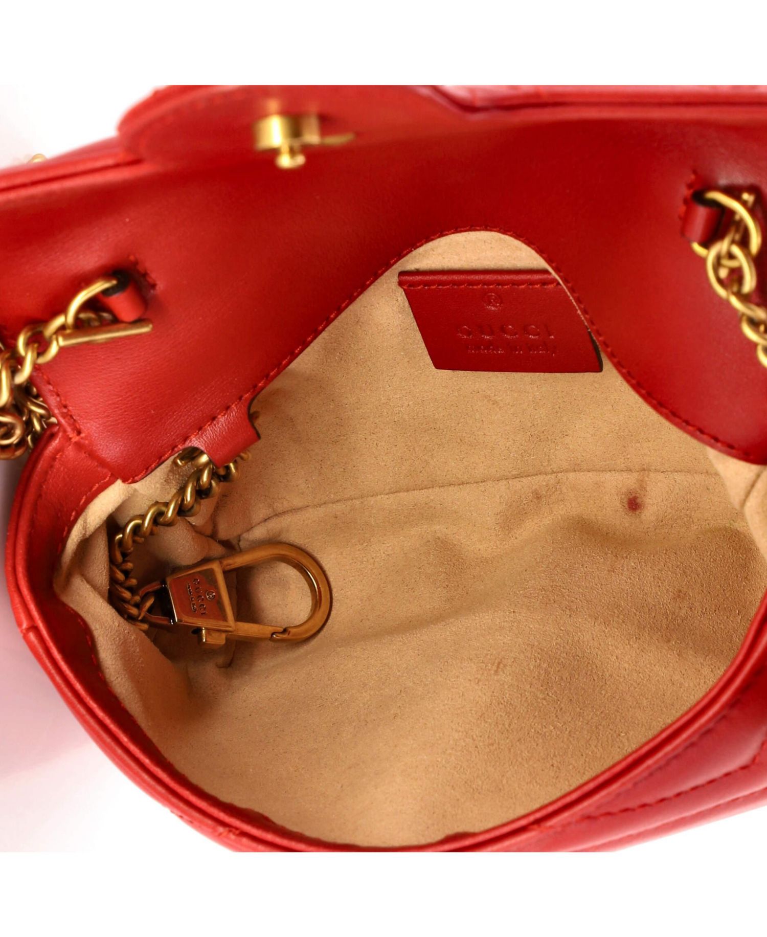 Super Mini GG Marmont Flap Bag Matelasse Leather