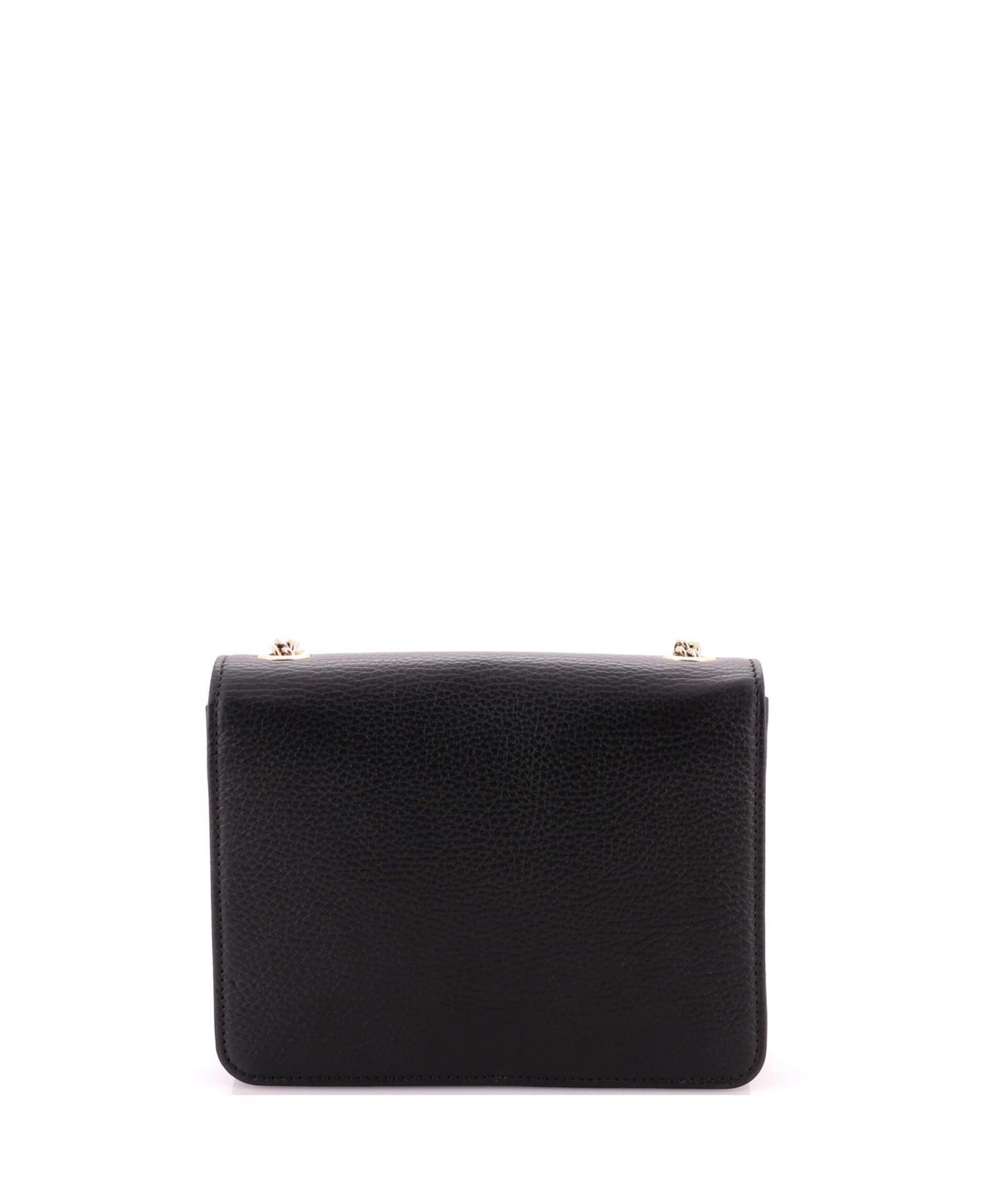 Small Interlocking Shoulder Bag Leather