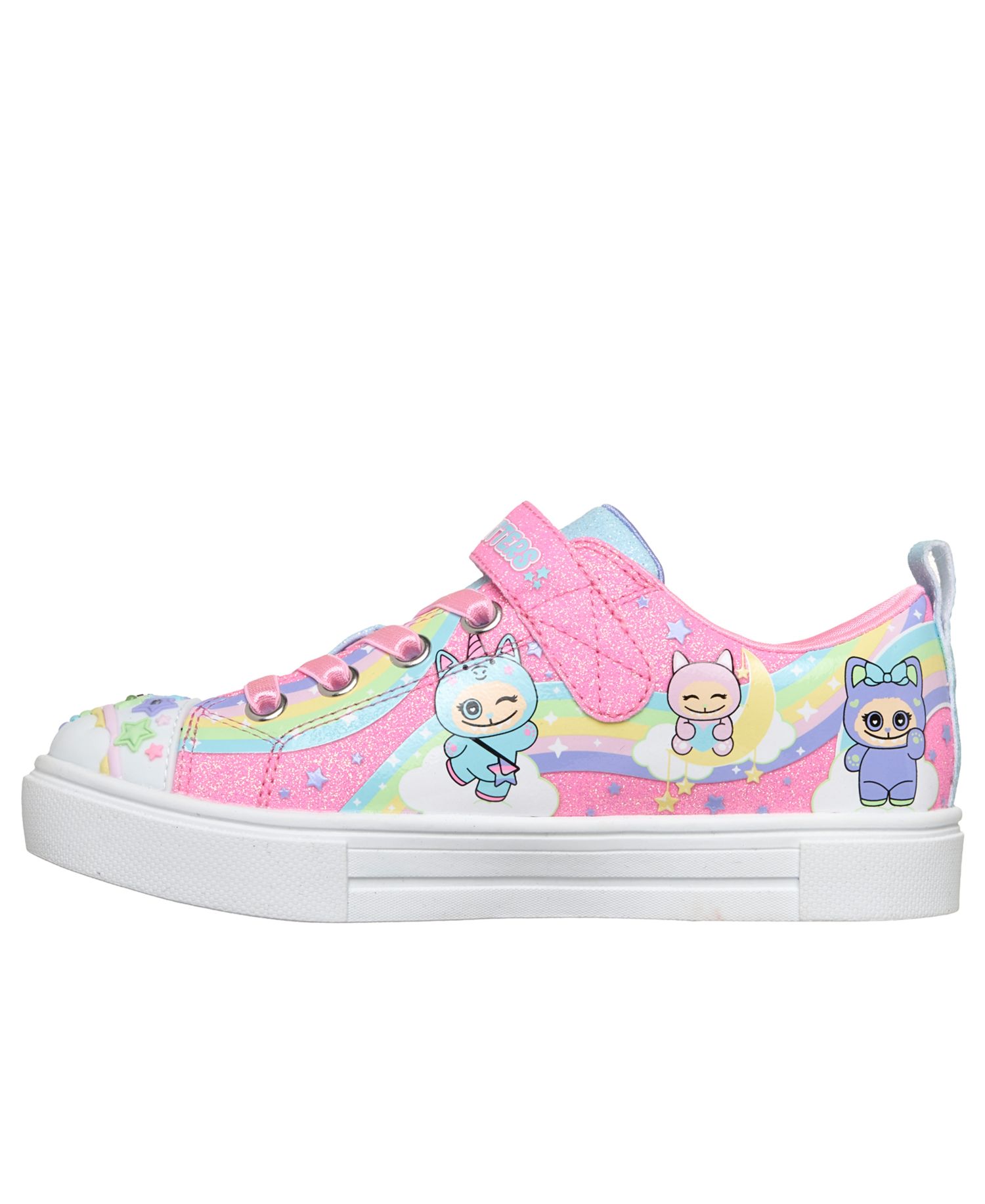 Little Girls Twinkle Sparks Light-Up Rainbow Critters Sneakers from Finish Line