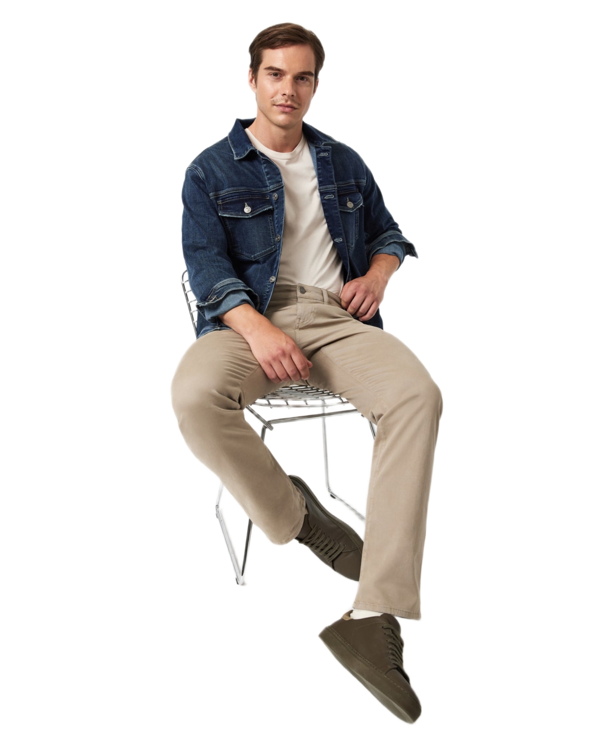 Mavi Jeans Men's Zach Regular Rise Straight Leg Casual Twill Pants