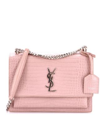 Medium Sunset Crossbody Bag Embossed Leather