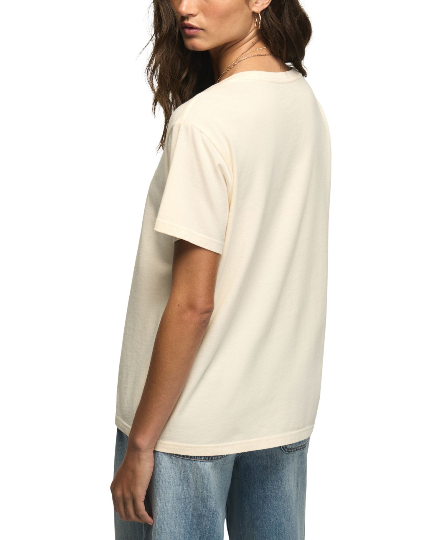 Women's Painted Lotus Boyfriend Graphic T-Shirt