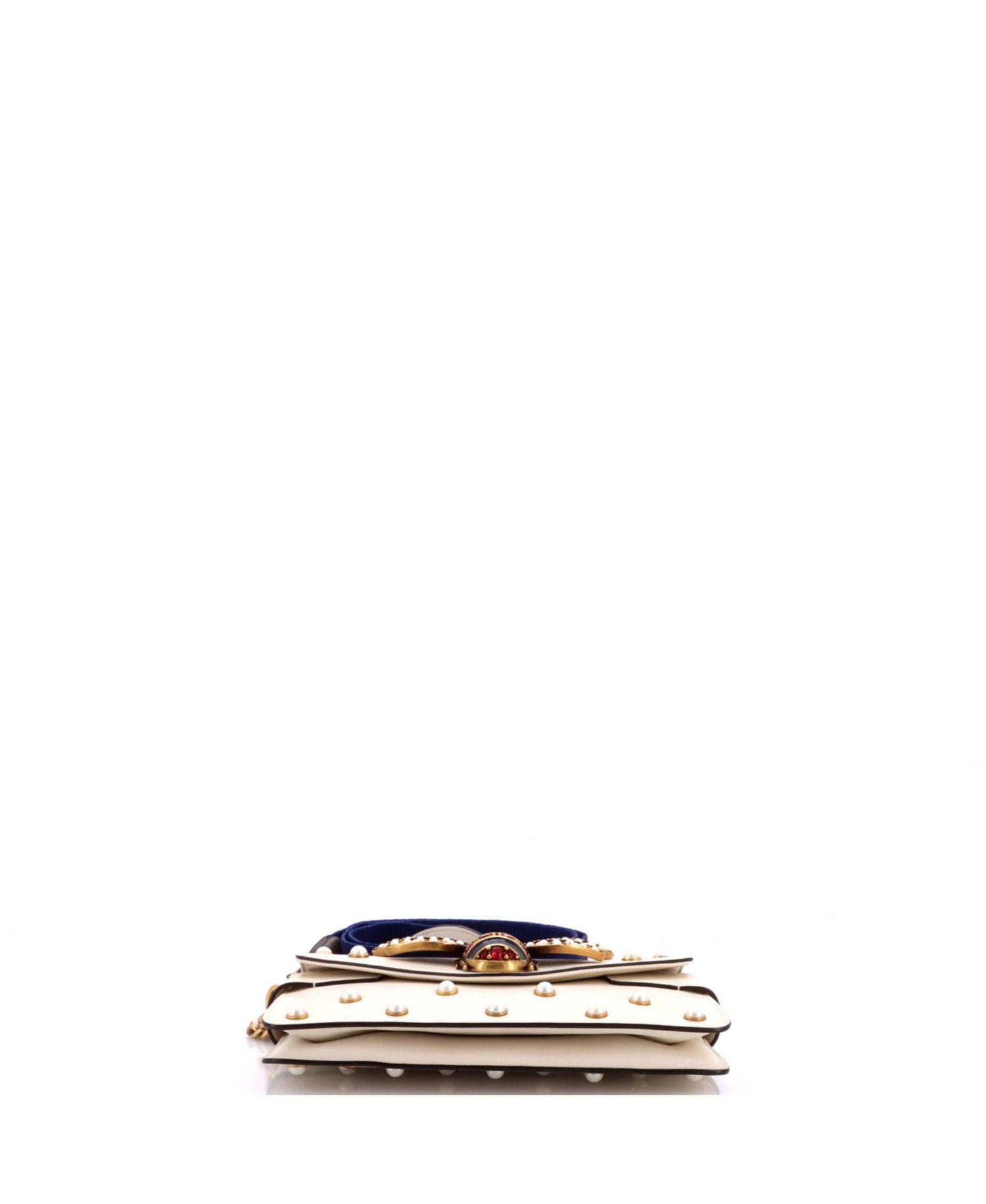 Mini Broadway Pearly Bee Shoulder Bag Embellished Leather