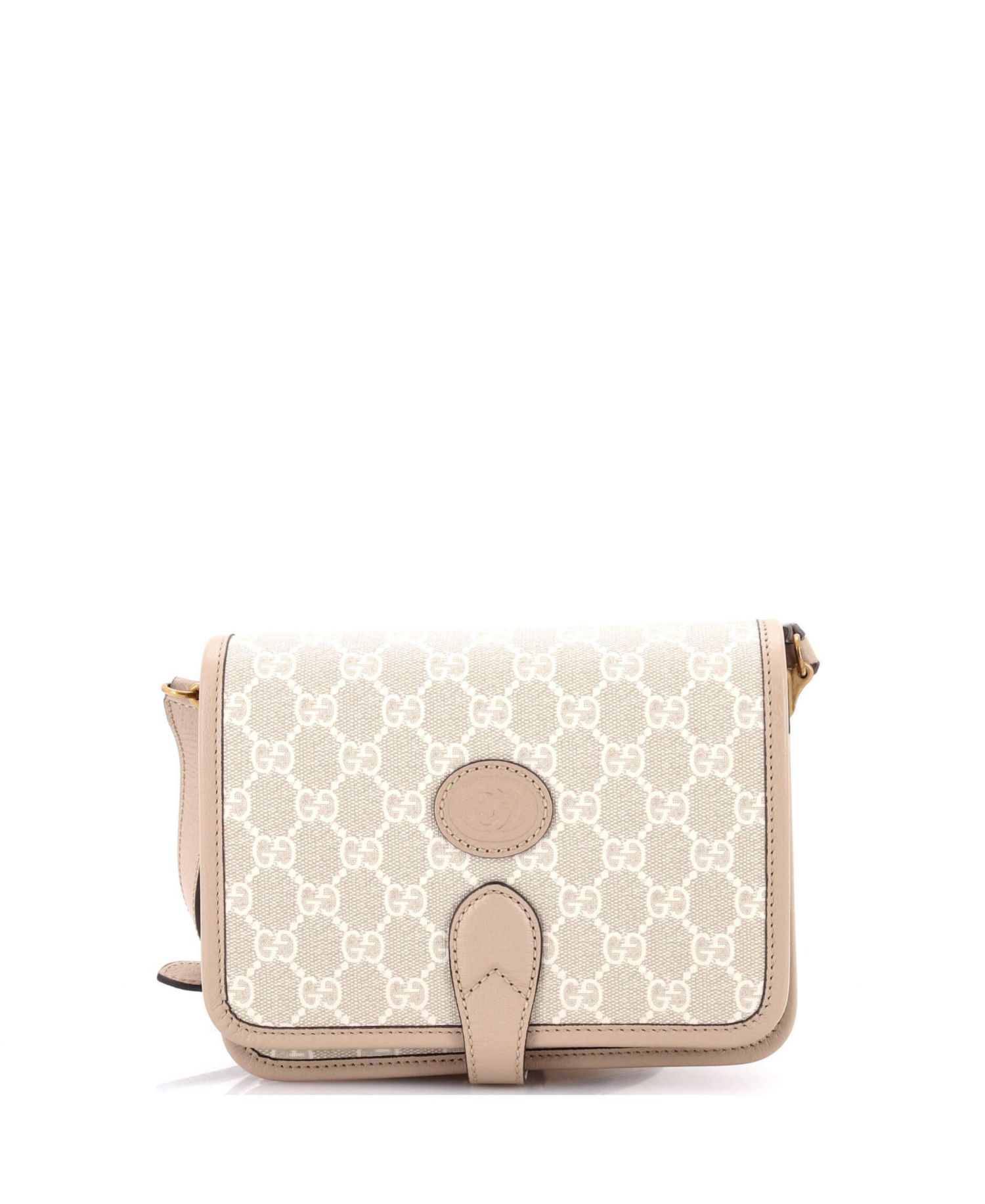 Mini Interlocking G Patch Messenger Bag GG Coated Canvas