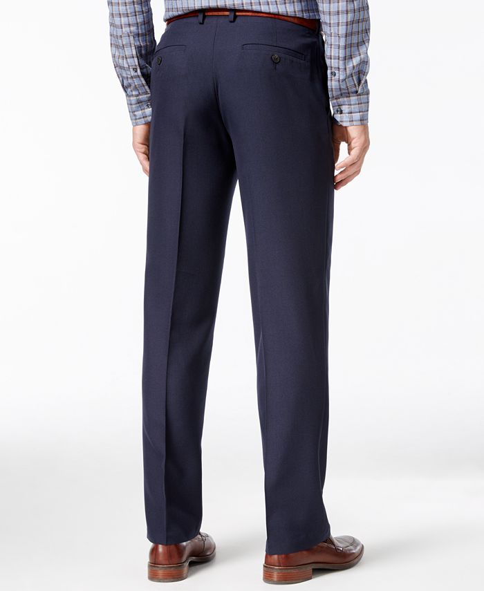 Haggar eCLo Tonal Tic Weave Classic Fit Dress Pants - Macy's