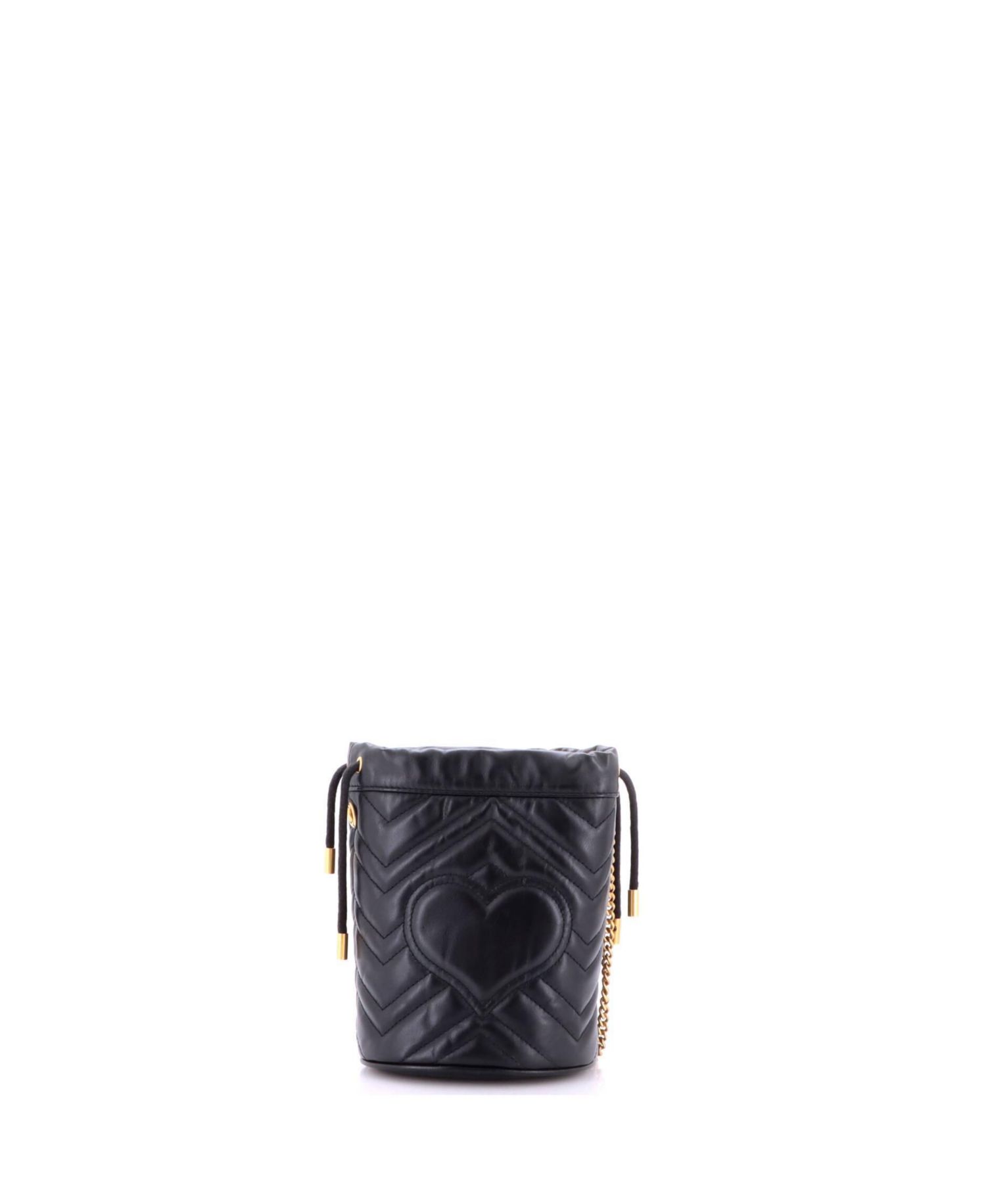 Mini GG Marmont Bucket Bag Matelasse Leather
