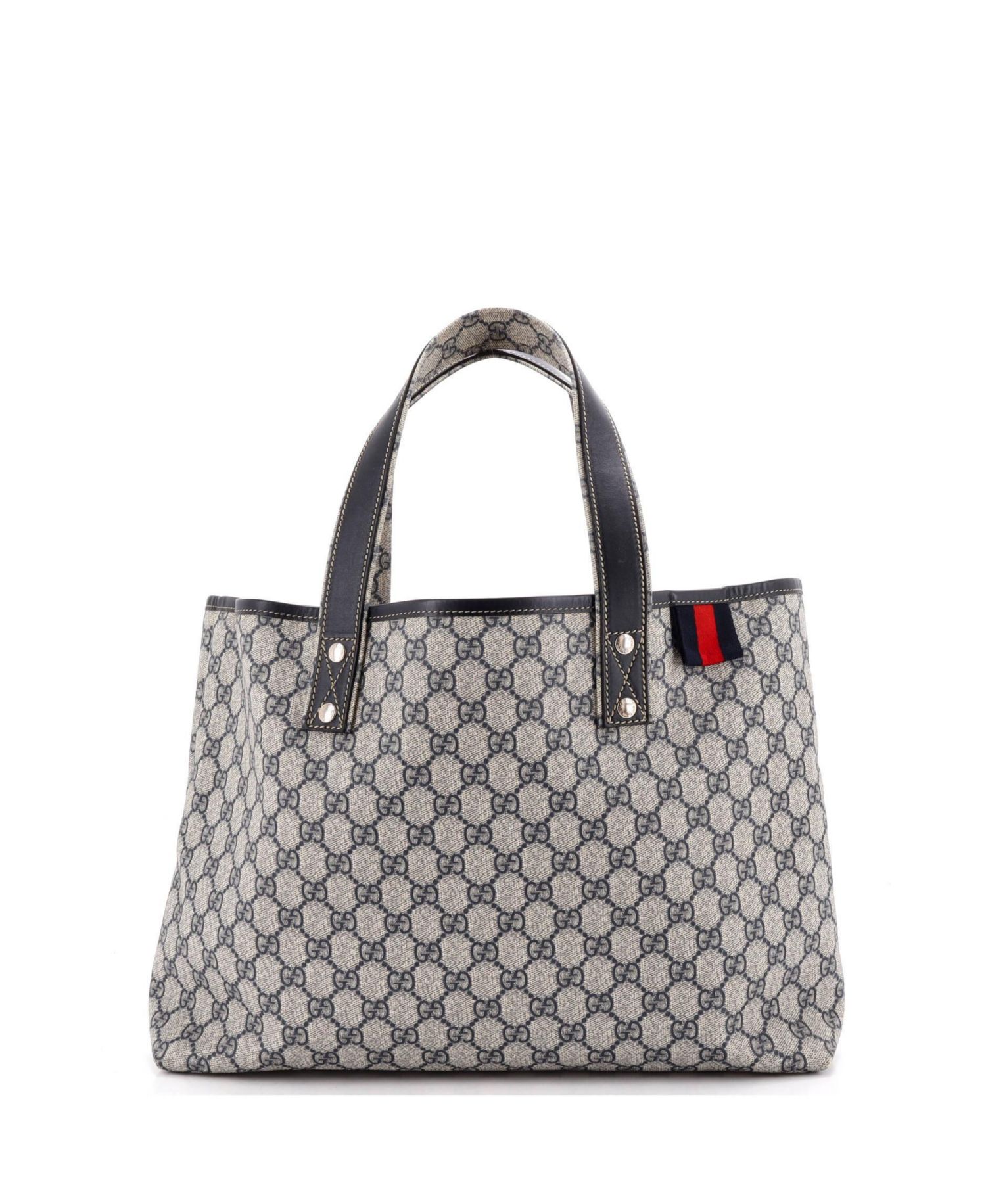 Medium Web Loop Tote GG Coated Canvas