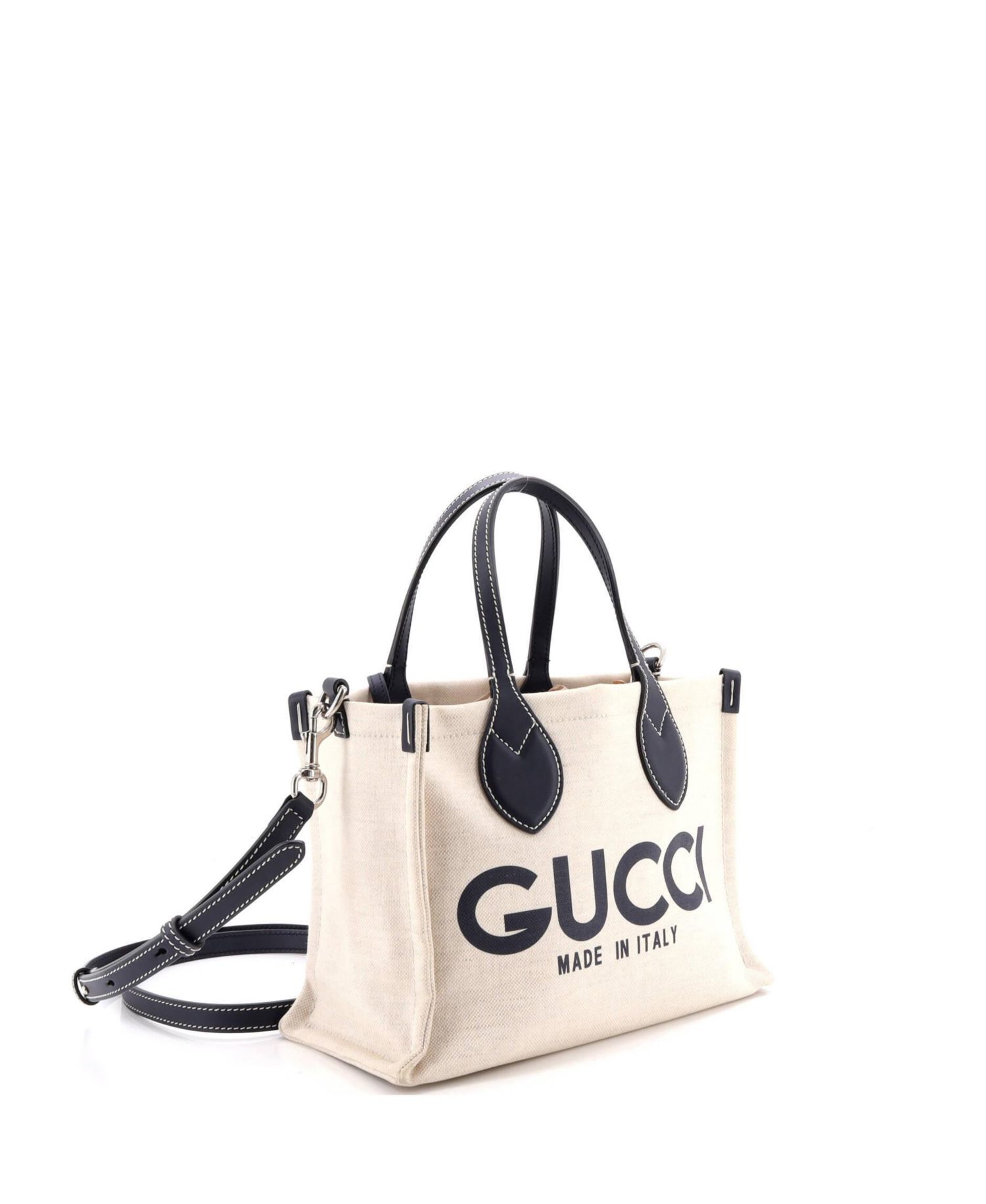 Small Logo Shopper Tote Printed Canvas