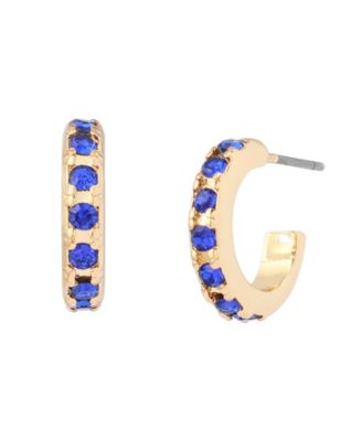 London Faux-Stone Signature Huggie Earrings