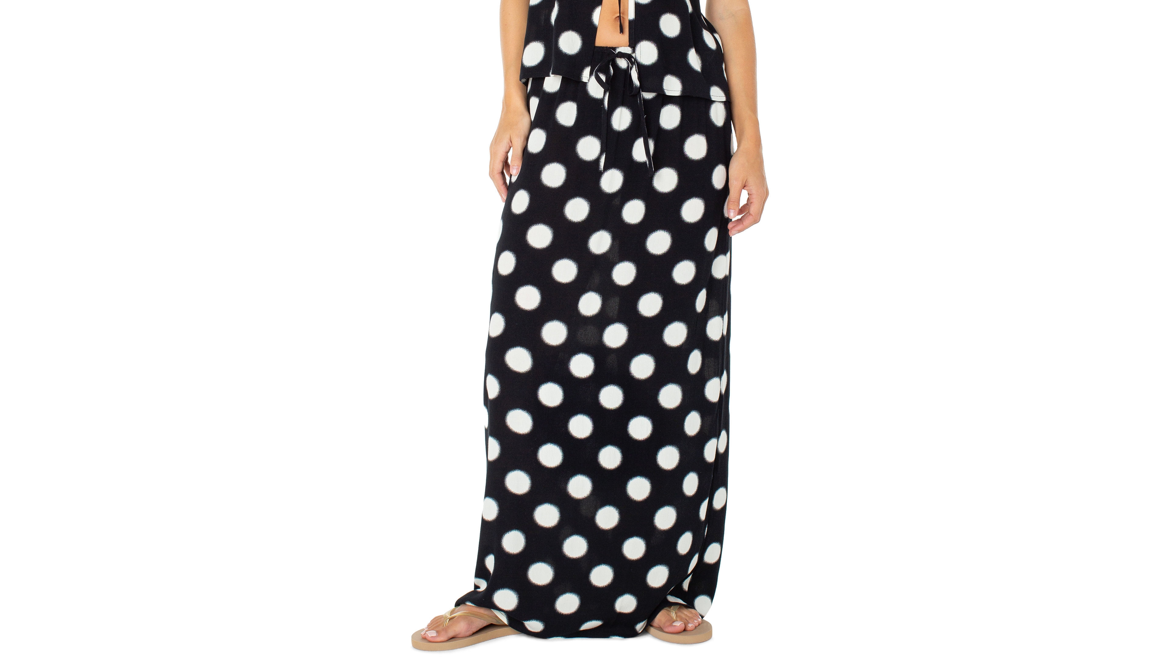 Roxy Women's Iyla Polka Dot Tie-Waist Skirt
