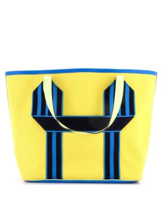 Pre-Owned Hermes Pursangle Tote Canvas with Leather