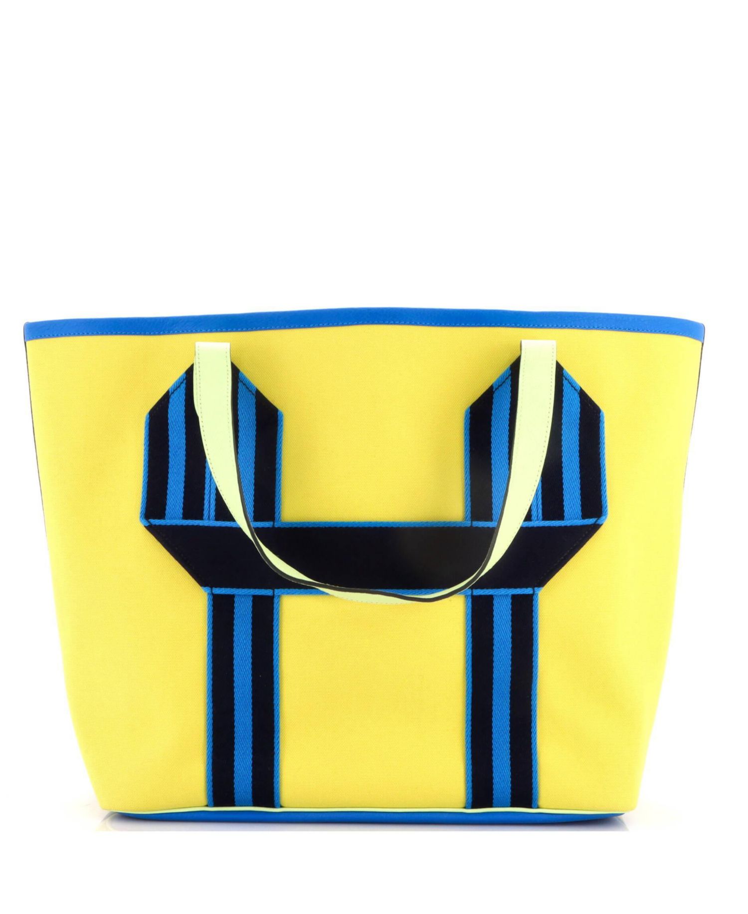 Pre-Owned Hermes Pursangle Tote Canvas with Leather