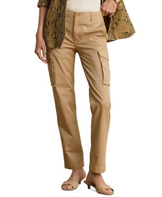 Women's Cargo Cropped Chino Pants