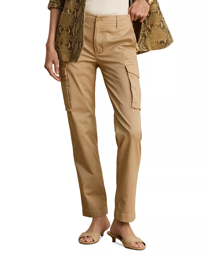Women's Cargo Cropped Chino Pants - thumbnail 8