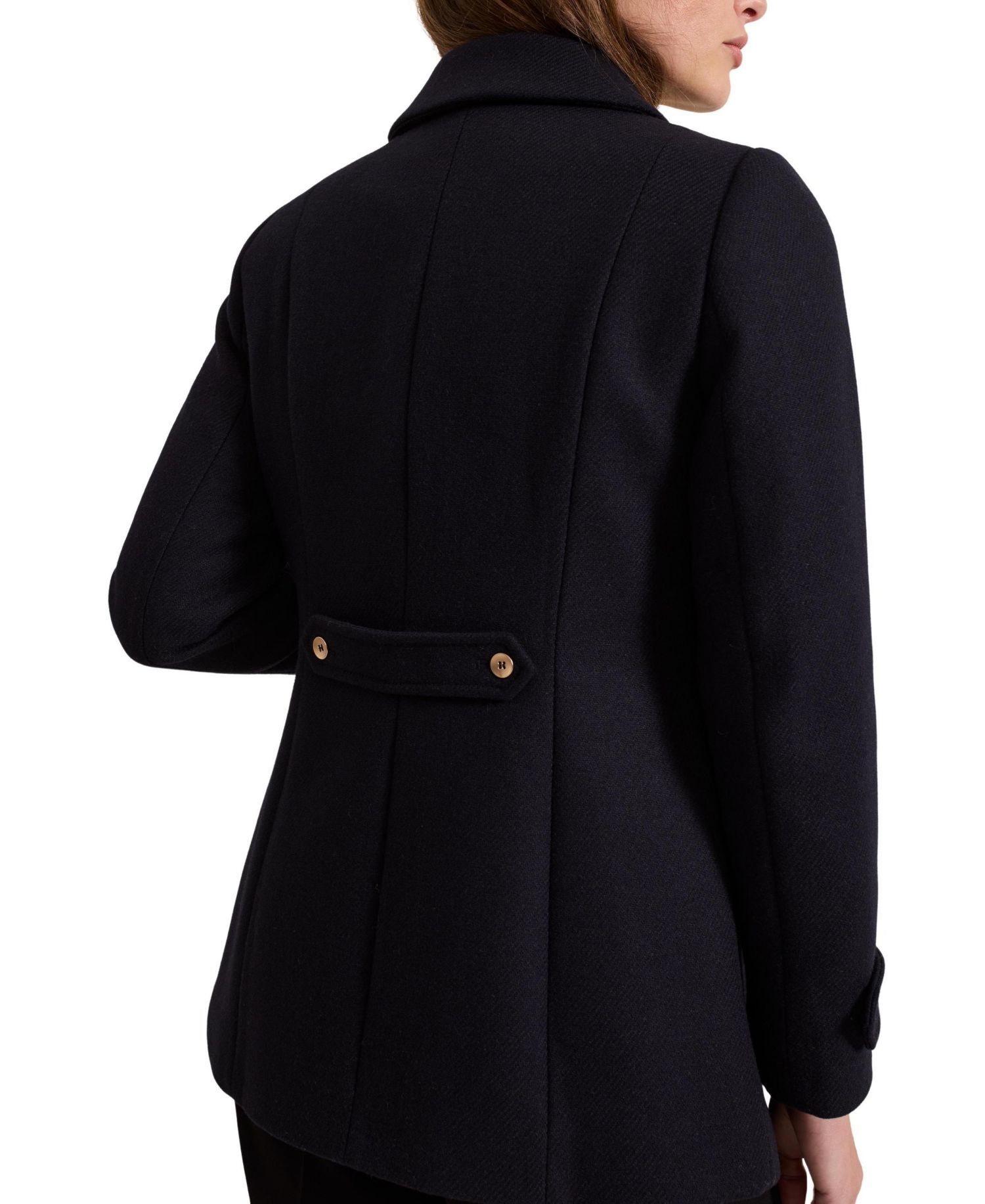 Women's Aurelie Military Double-Breasted Wool-Blend Coat