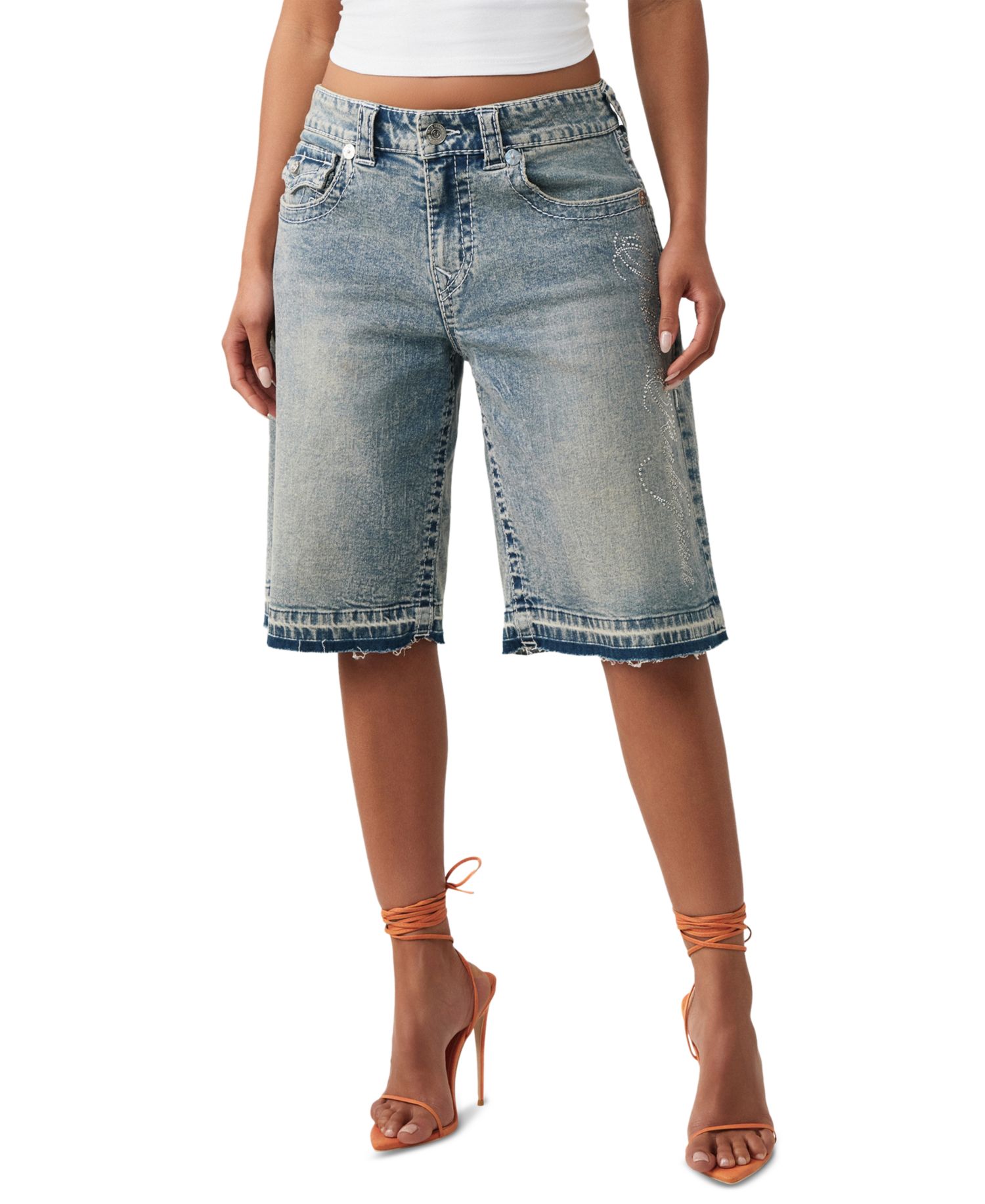 Women's Jessie Mid-Rise Baggy Denim Shorts