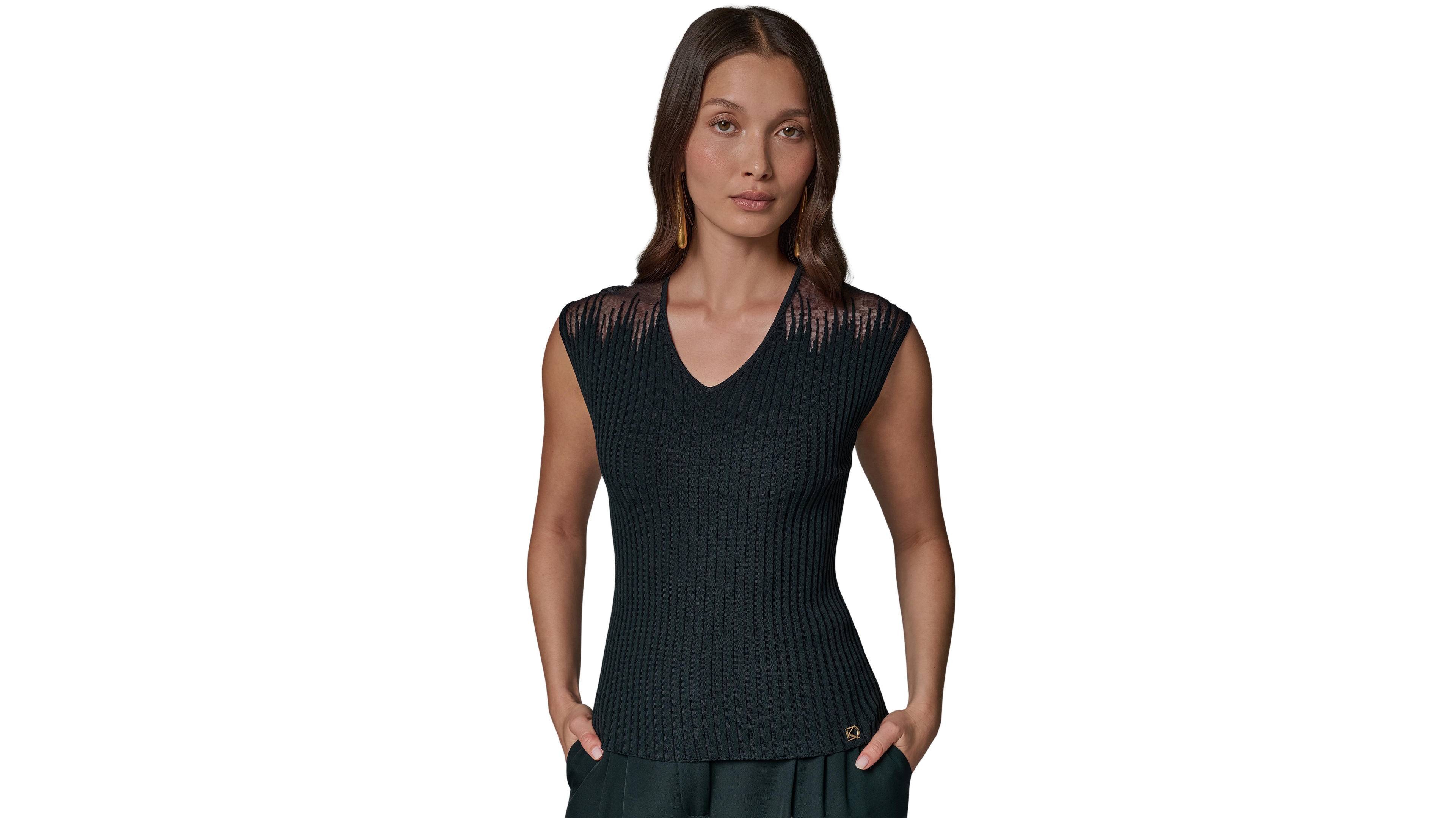Donna Karan New York Women's V-Neck Top