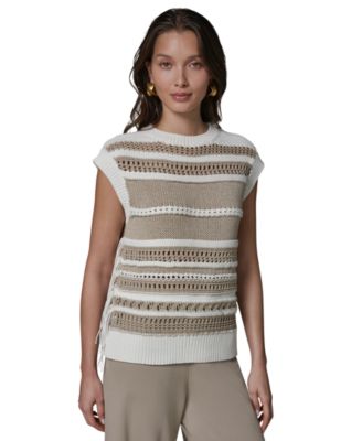 Women's Sleeveless Crewneck Sweater