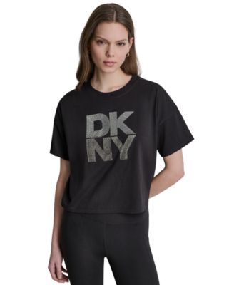 Women's Ombre Rhinestone Logo Crewneck T-Shirt