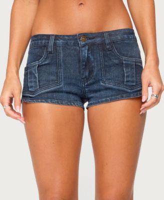 Women's Janel Low-Rise Micro Denim Shorts, 2" Inseam