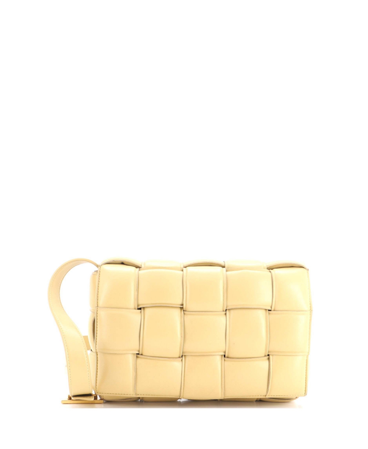 Pre-Owned Bottega Veneta Cassette Crossbody Bag Padded Maxi Intrecciato Leather