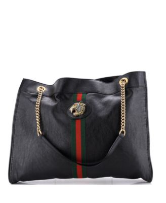Large Rajah Chain Tote Leather