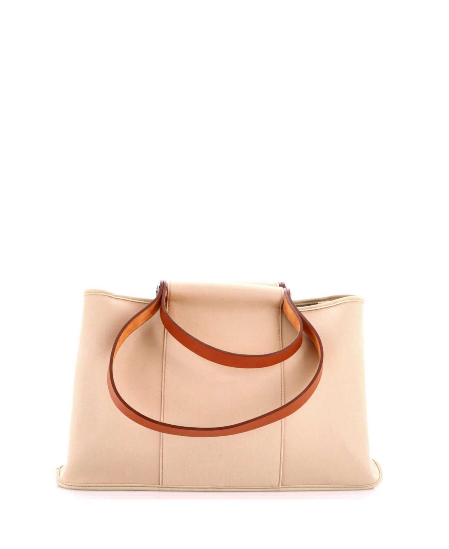 Pre-Owned Hermes 39 Cabag Elan Toile and Leather
