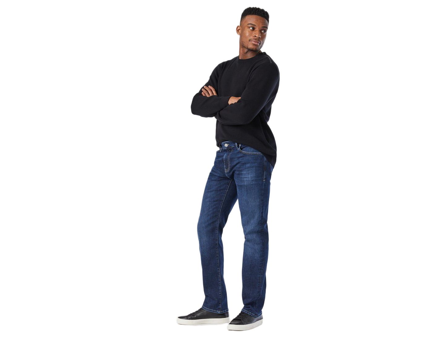 Мужские джинсы Mavi Jeans Marcus Dark-Rinse Slim Straight-Leg, цвет: Deep Organic Move — фото 2