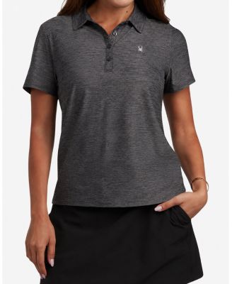 Women's Weekender Space-Dye Relaxed Fit Short-Sleeve Polo Shirt