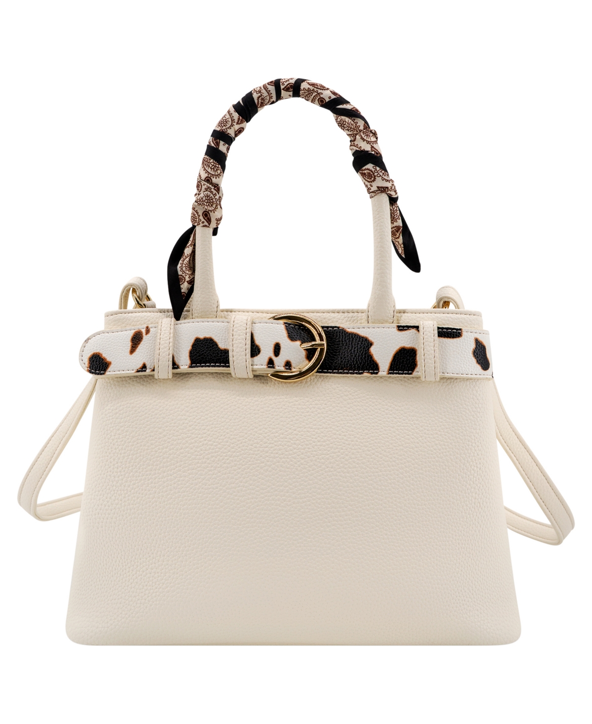 Like Dreams Jolene Western Belt Small Crossbody Handbag In Ivory