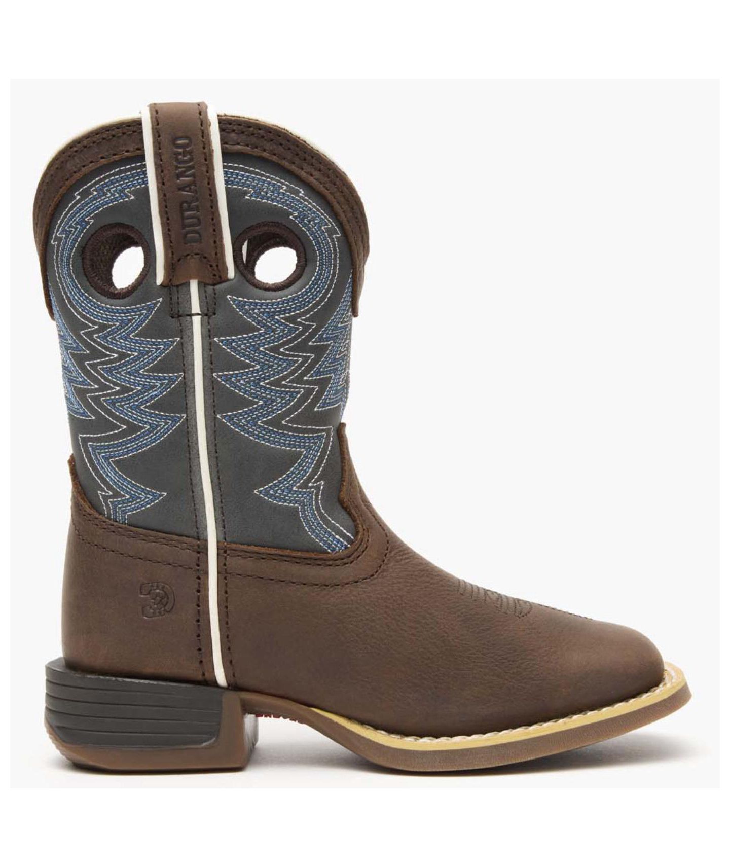 Ботинки Durango Lil' Rebel Pro Blue Western для мальчиков, цвет: Коричневый / Синий — фото 10