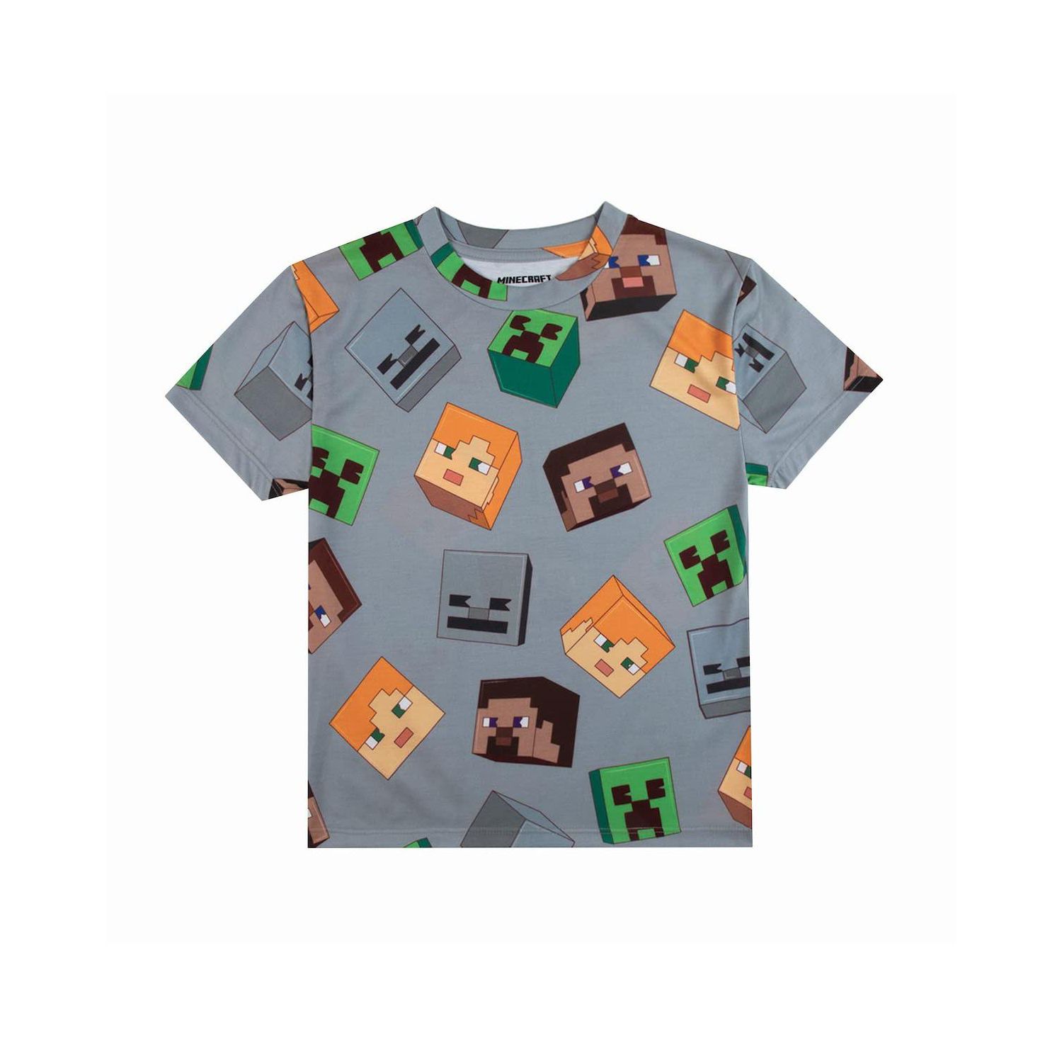 Big Boys Creepers And Character Heads Crew Neck Short Sleeve 4pk Tees-XL