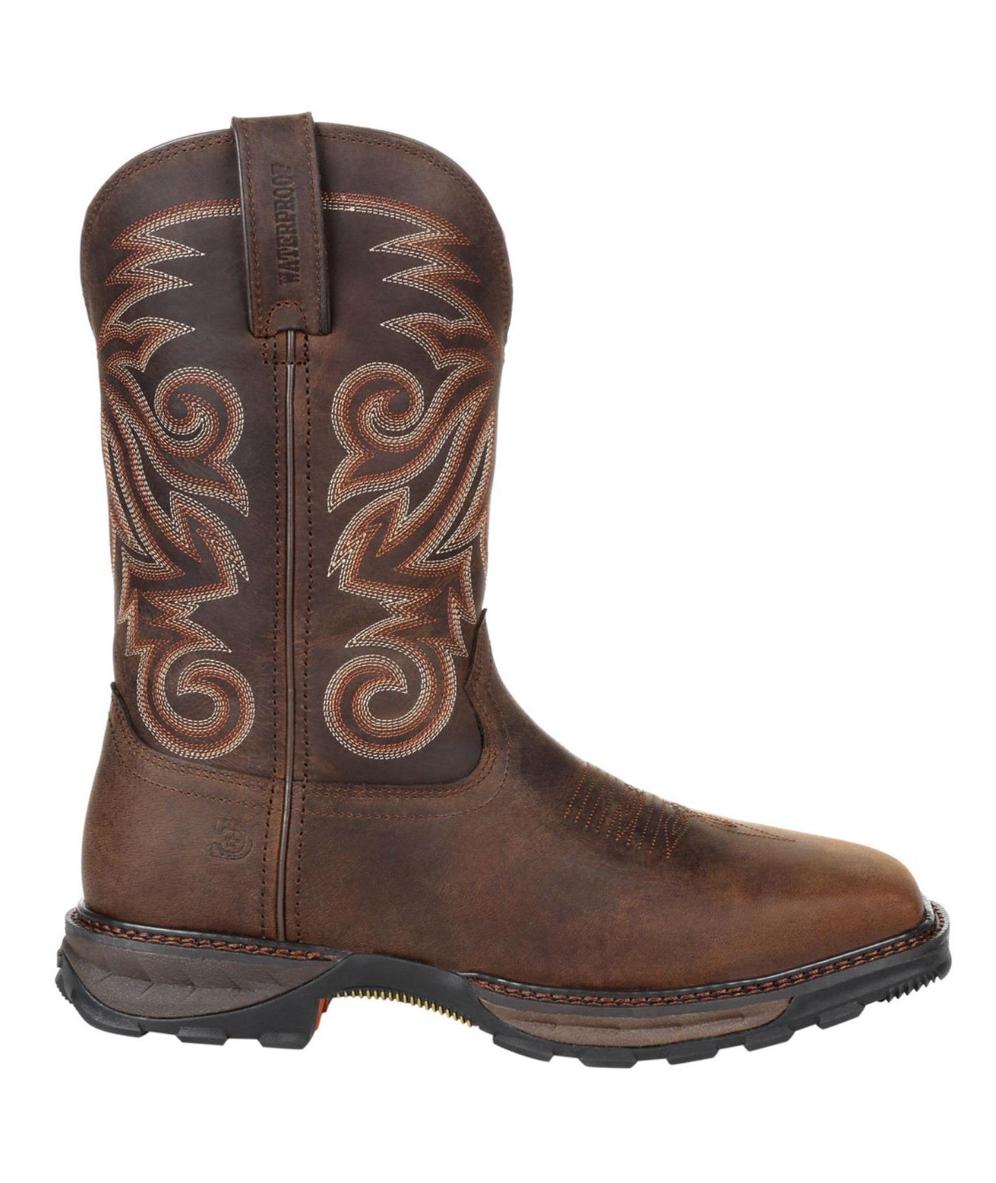 Мужские ботинки Durango Maverick XP Steel Toe Waterproof Western Work Boot, цвет: Коричневый, вариант 1 — фото 5
