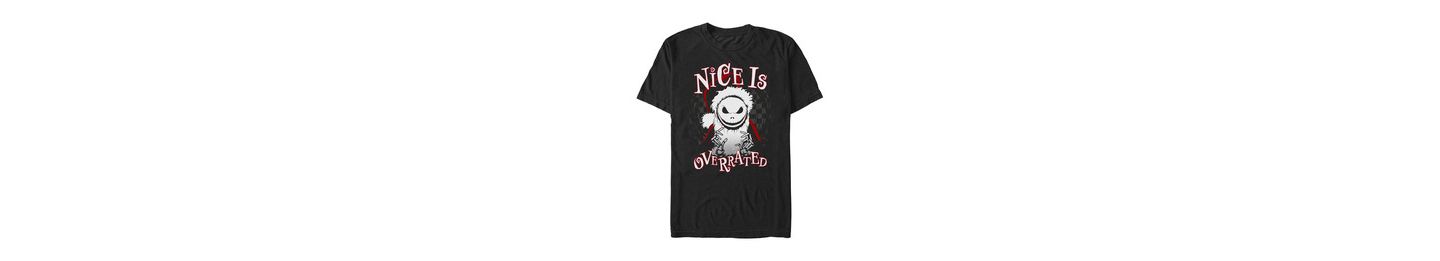 Мужская футболка Fifth Sun Overrated Nightmare Before Christmas Graphic, цвет: Чёрный — фото 1