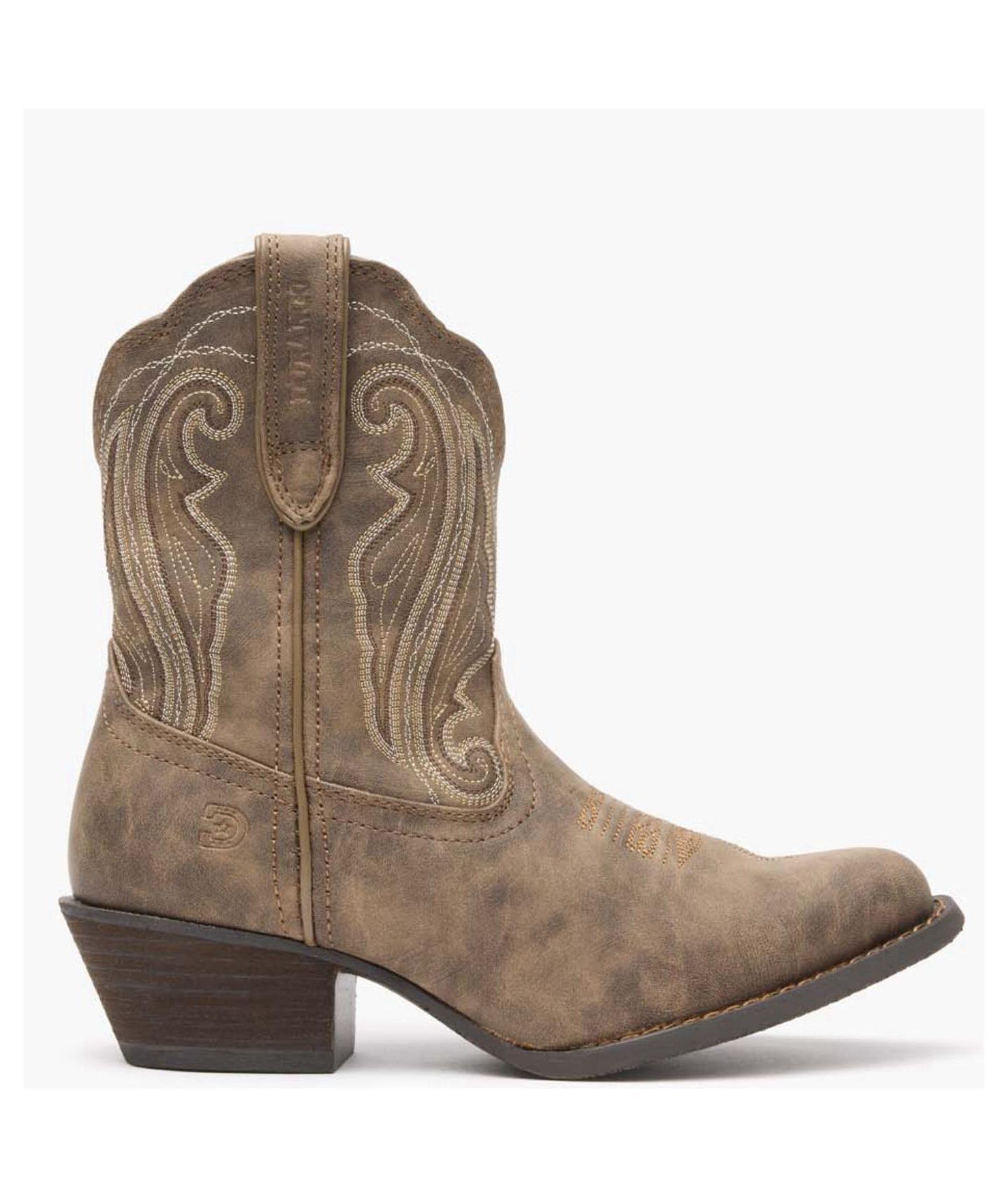 Женские ботинки Durango Crush by Distressed Shortie Western Boot, цвет: Driftwood — фото 9
