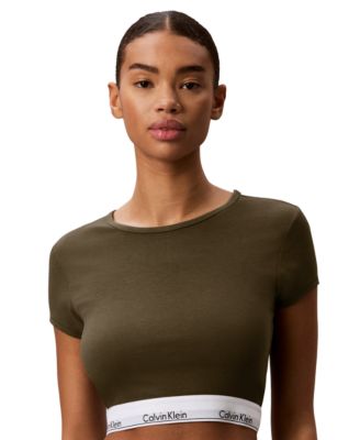 Women's Modern Short-Sleeve Cropped T-Shirt