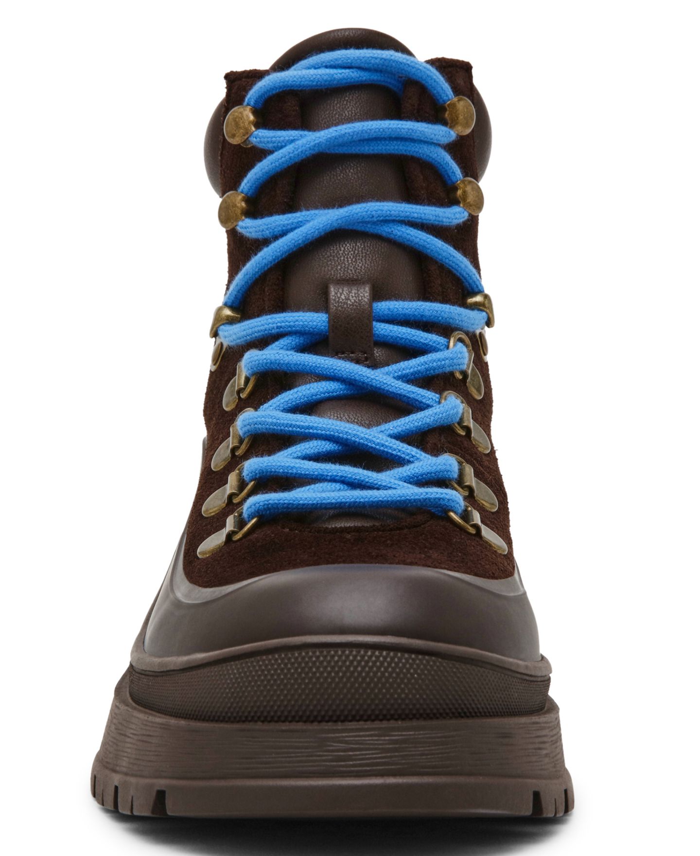 Женские ботинки-хайкеры Steve Madden Sergeant на шнуровке с рифлёной подошвой, цвет: Коричневый разноцветный — фото 6