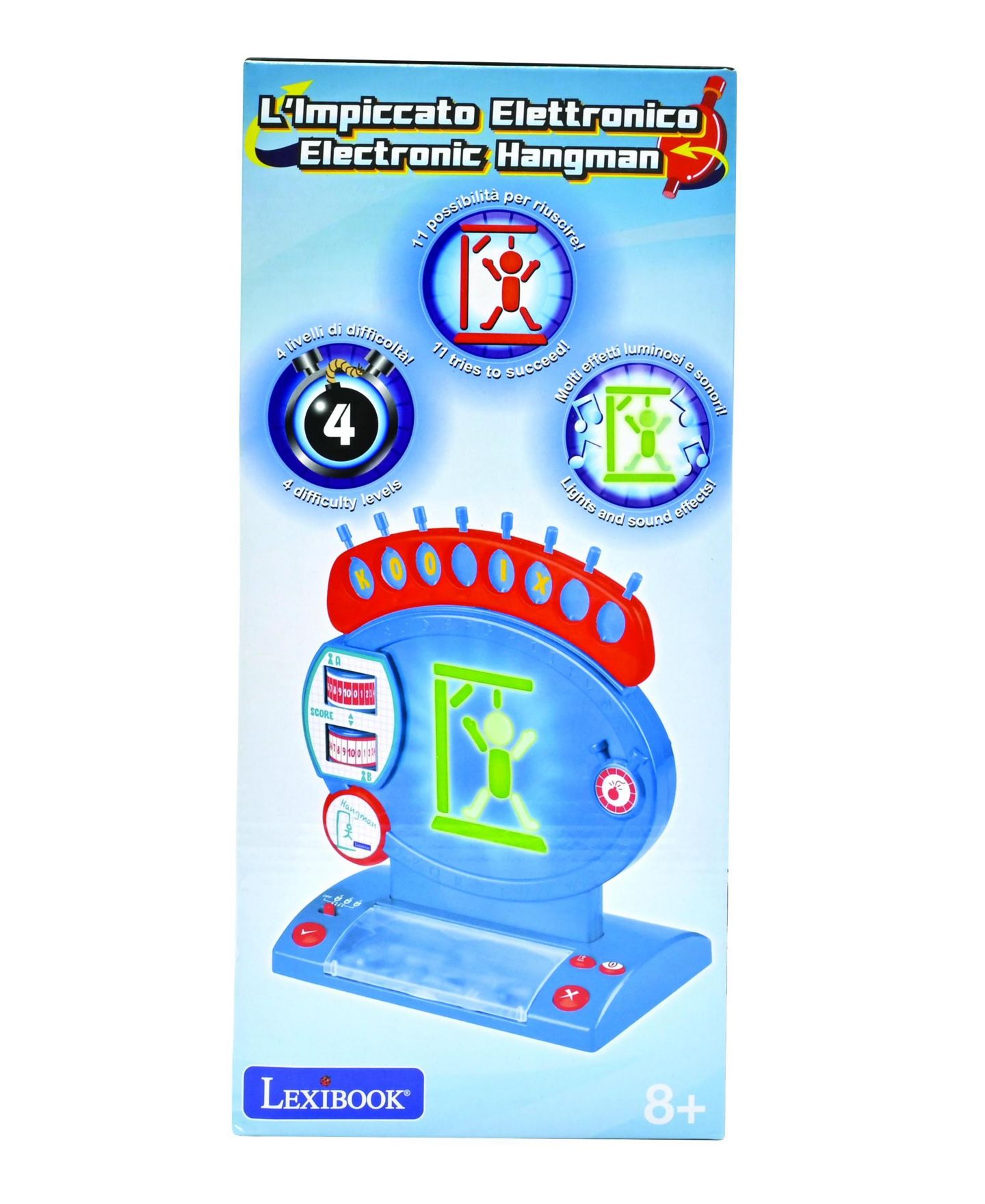 Детская игрушка Lexibook Electronic Hangman Game with Light and Sound Effects, Ages 8+, цвет: Синий — фото 8