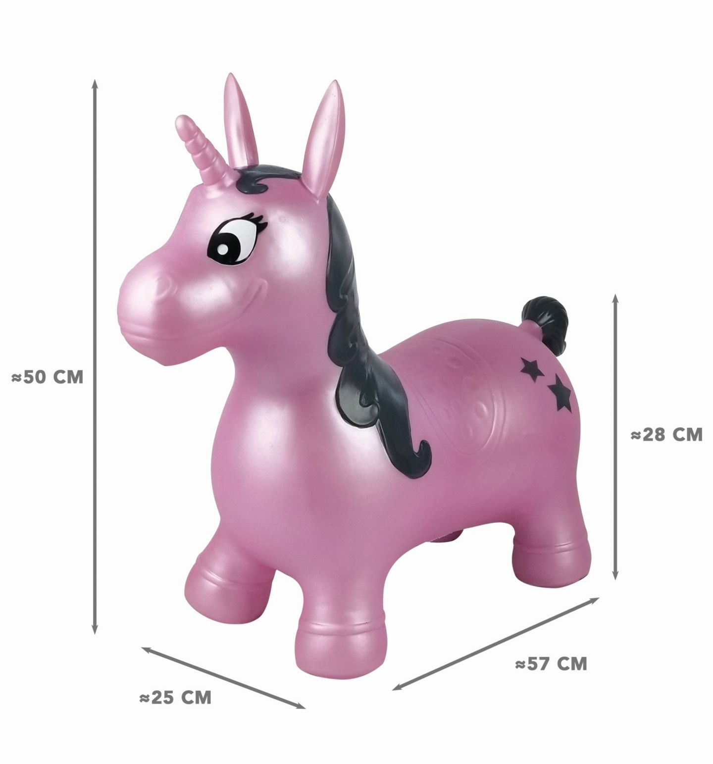 Детская игрушка Lexibook Inflatable Jumping Unicorn, Plastic, Develops Balance and Motor Skills, Ages 3+, цвет: Фиолетовый — фото 3