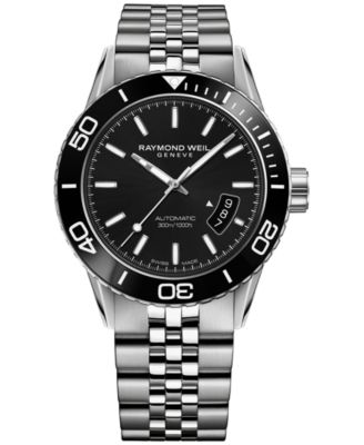 Raymond Weil - Men's Swiss Automatic Freelancer Stainless Steel Bracelet Watch 43mm 2760-ST1-20001