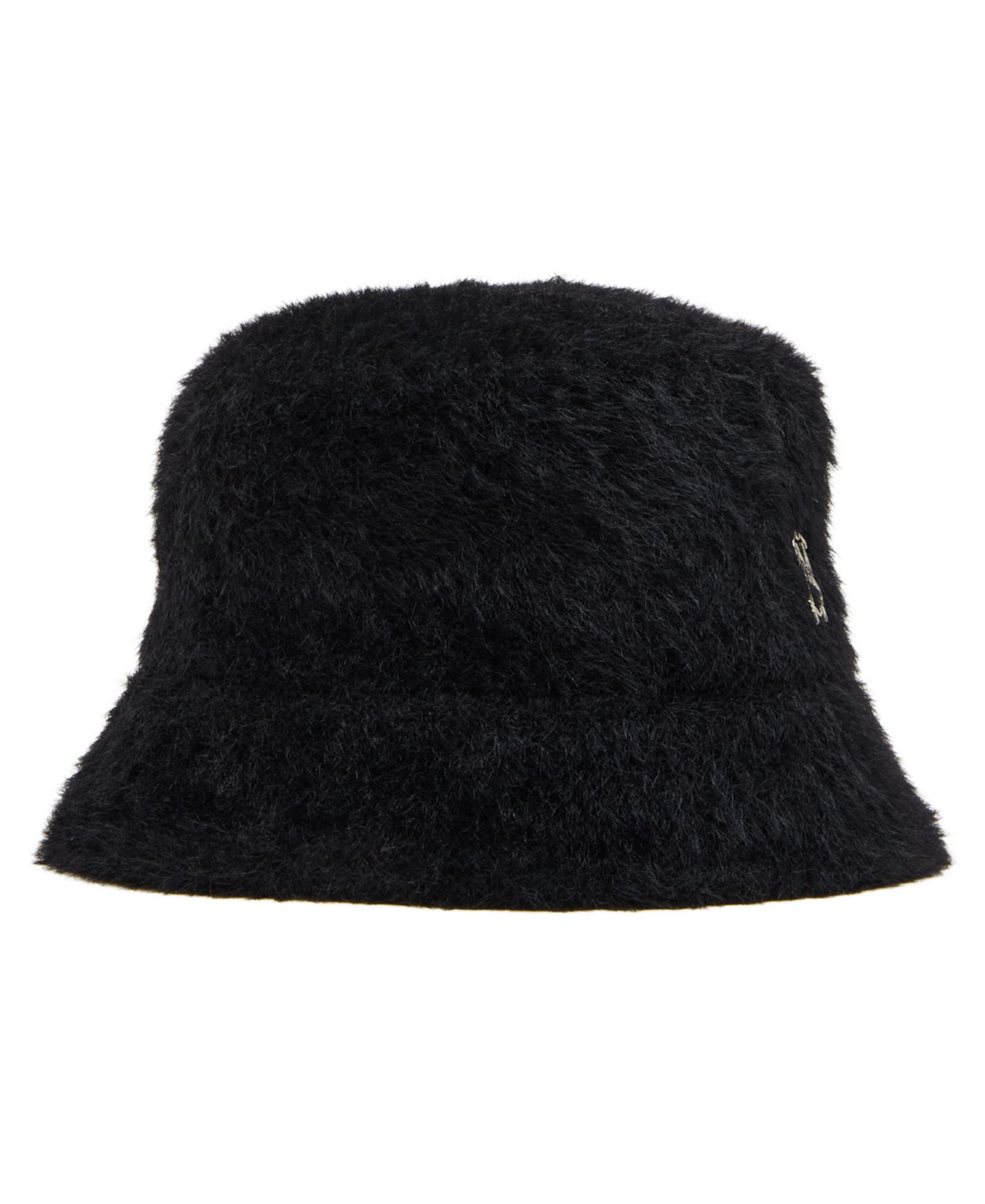 Женская панама Steve Madden Fuzzy Bucket Hat, цвет: Чёрный — фото 1