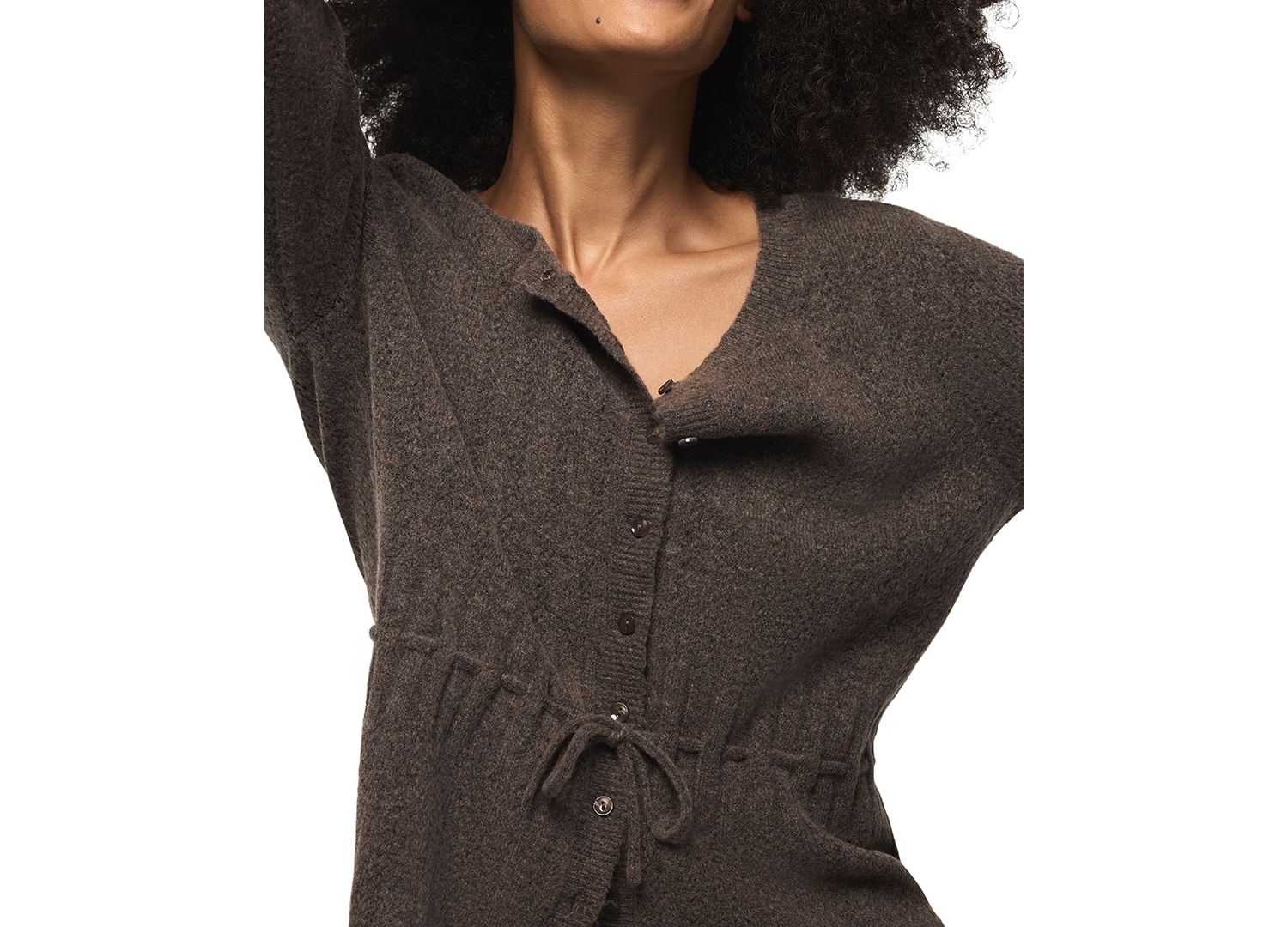 Women's Cloud Soft Babydoll Pointelle Cardigan