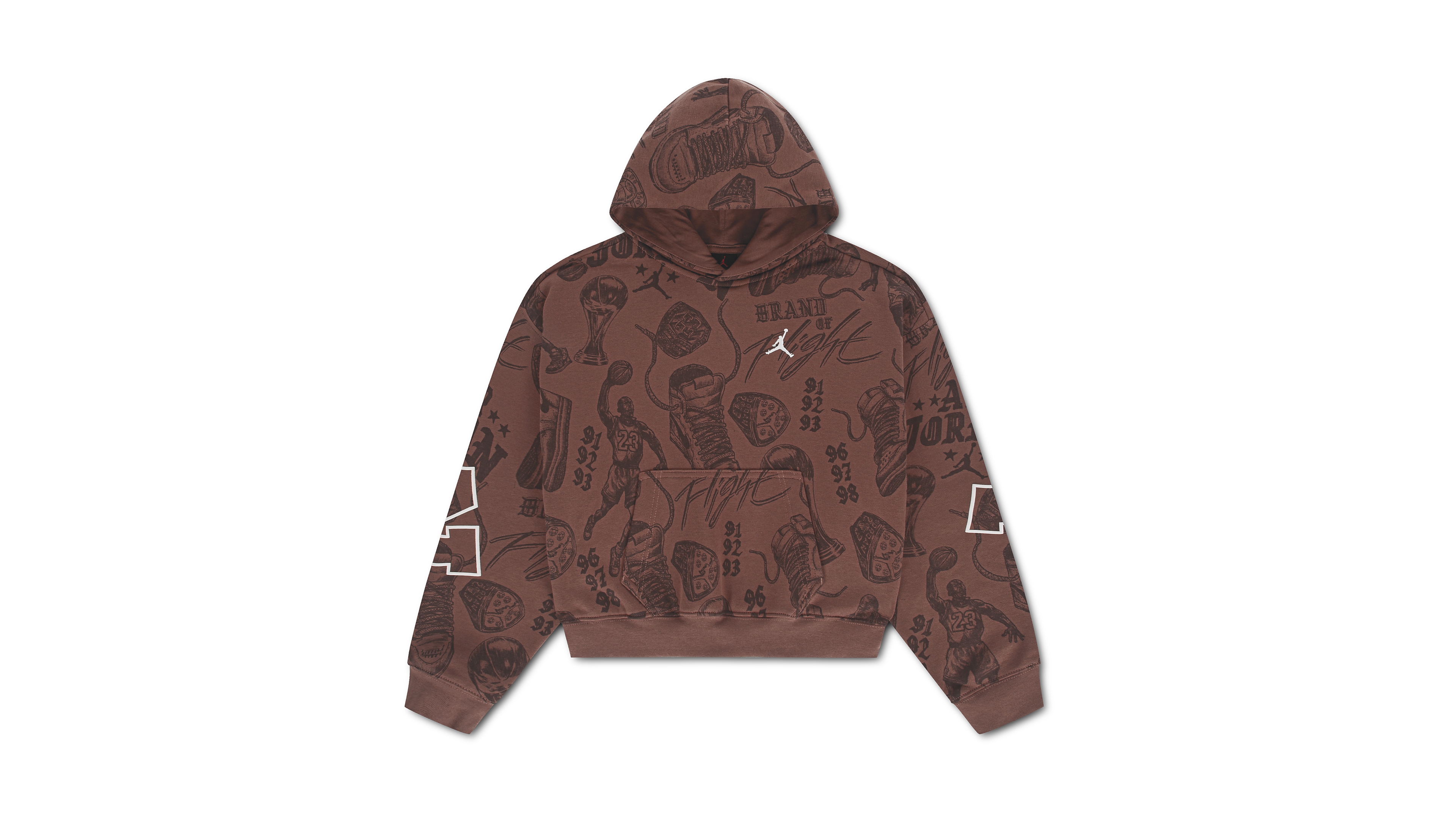 Jordan Boys' 4-20 Brooklyn Graphic-Print Kangaroo Pocket Fleece Pullover Hoodie