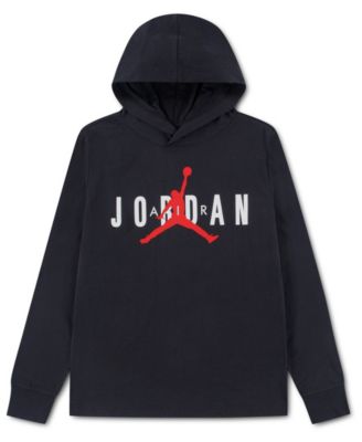 Boys' 4-20 Core Read Hooded Long-Sleeve Cotton-Blend Tee
