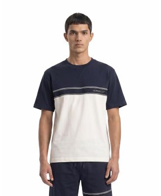 Men's Gatinet Striped Ribbed Crewneck Classic-Fit T-Shirt