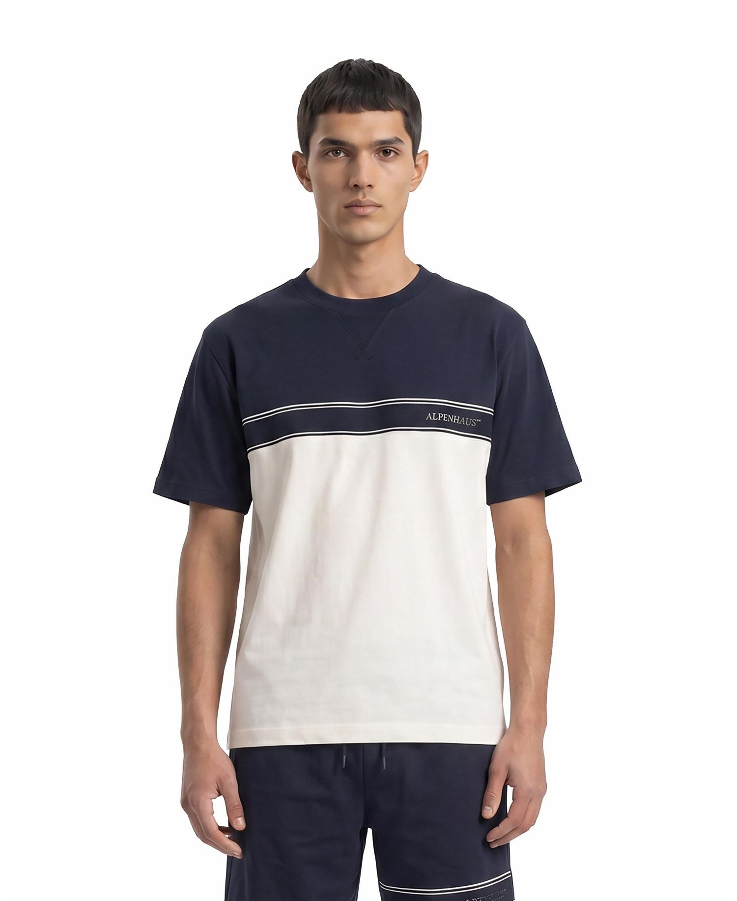 Men's Gatinet Striped Ribbed Crewneck Classic-Fit T-Shirt