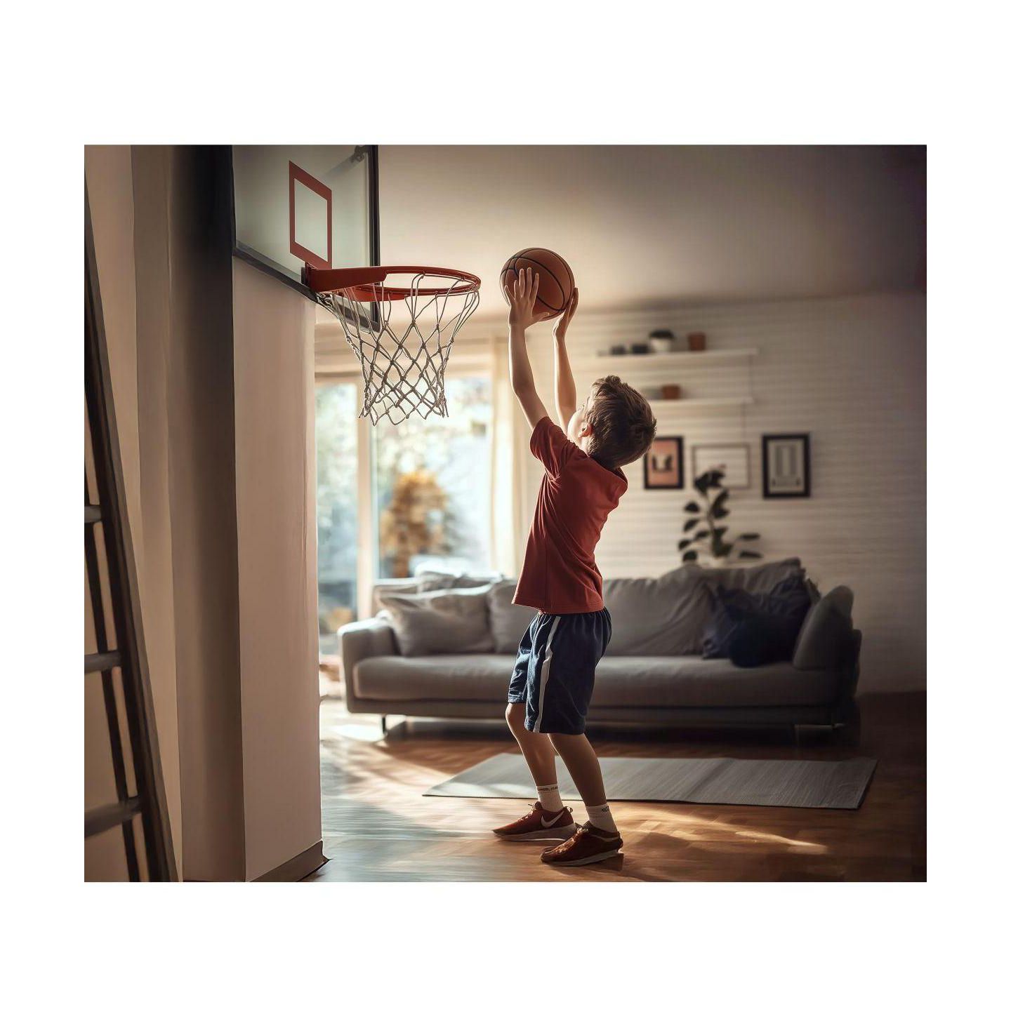 Детская игрушка Lexibook Interactive Basketball Hoop with Score Counter and Sound Effects, Ages 3+, цвет: Серый — фото 8